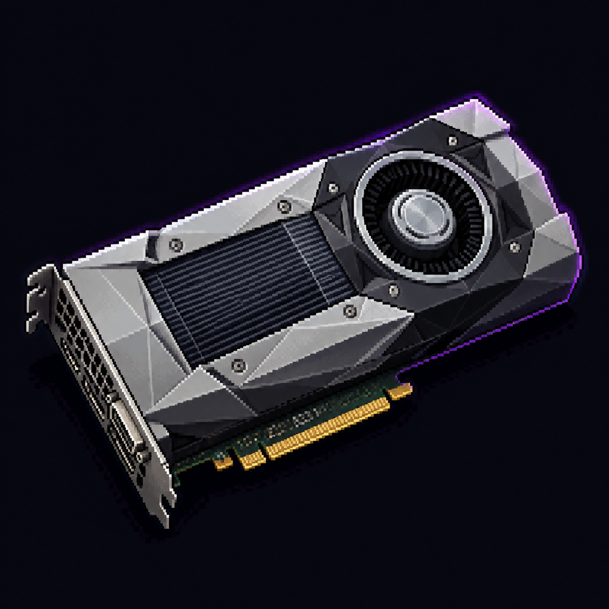 Pixel art GeForce GTX 1080 Ti