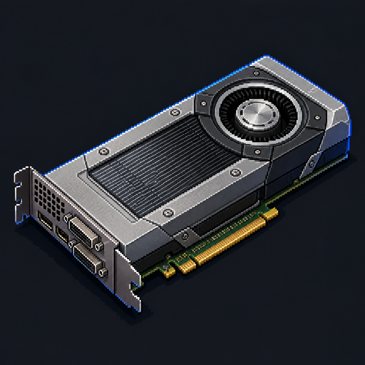 Pixel art GeForce GTX 780 Ti