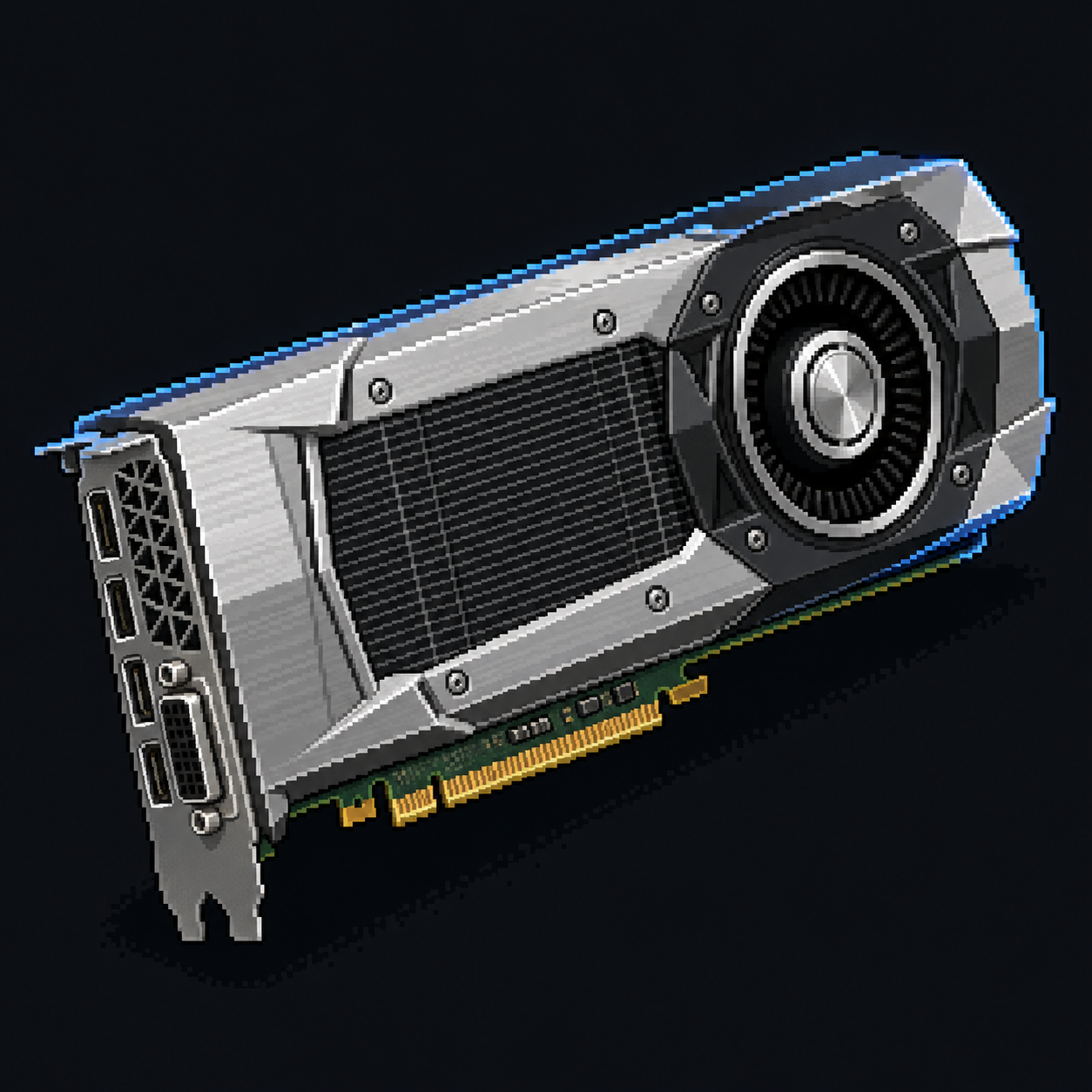 Pixel art GeForce GTX 980 Ti